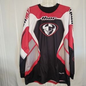 Thor Red and Black Motocross Jersey
